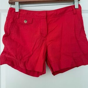 Theory Red Women's Cargo Shorts